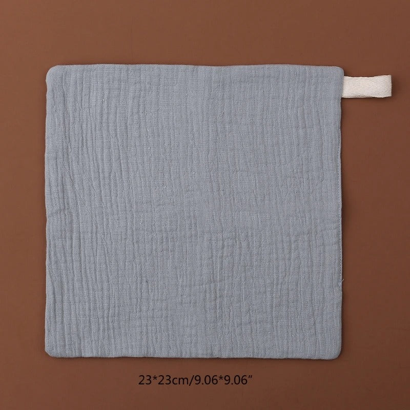 Lot de 5 Débarbouillettes Bébé en Gaze de Coton – Lingettes Douces & Serviettes Visage
