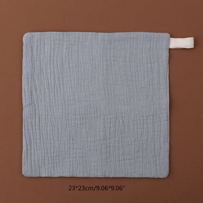 Lot de 5 Débarbouillettes Bébé en Gaze de Coton – Lingettes Douces & Serviettes Visage
