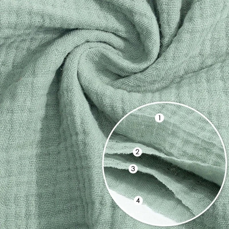 Lot de 5 Débarbouillettes Bébé en Gaze de Coton – Lingettes Douces & Serviettes Visage